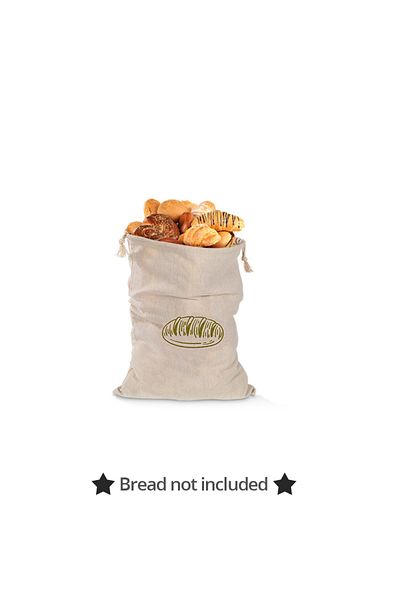 Choice 40x30cm A Linen Bread Bags,reusable Drawstring Bag For Loaf, Homemade Artisan Bread Storage Bag,line