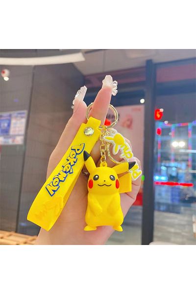 Choice Pokemon Key Chain Anime Action Figures Bag Decoration Catoon Pvc Model Kids Toys Keychain Pikachu...