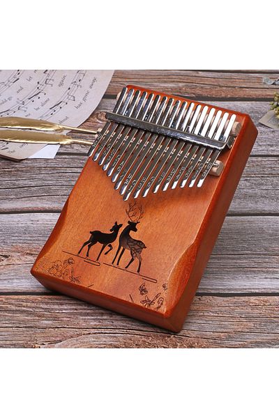 Choice 17keys Xianlu Retro Lydesy Kalimba Thumb Piano Kit 17keys Manual Tuned Calimba Portable Finger Piano