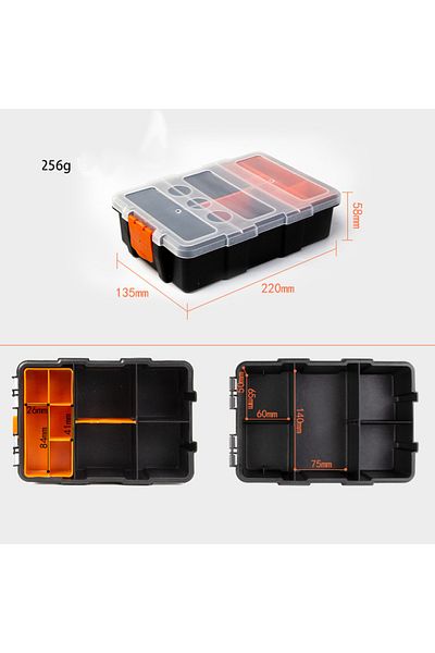 Choice Yellow Matte Plastic Parts Box, Hardware Parts Box, Household Classification Screw Packaging Tool Pa