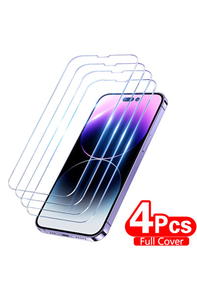 Choice8 4 قطع لهاتف iPhone 13 Pro 4 قطع غطاء كامل من الزجاج المقوى لهاتف iPho...