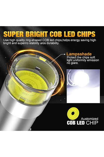 Choice 1157 Bay15d P21/5w قطعتان P21w Led 1156 Ba15s Bau15s Py21w Bay15d Led Bulb 1157 P21/5w R5w Led Cob Car