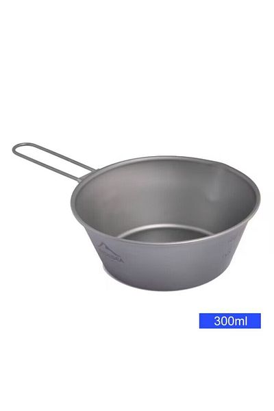 Choice 201-300ml Widesea Camping Titanium Bowl Tableware Cookware Foldable Handle Outdoor Cup Tourism Pot H