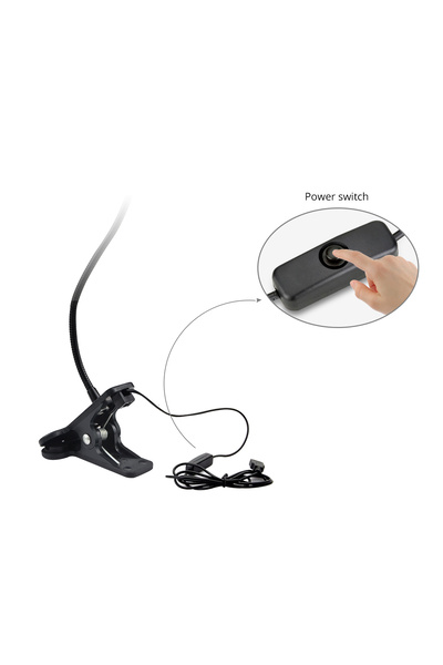 Choice USB LED Reading Book Light Table Lamp Flexible Night Lights For Bedroom Bedside LED Desk Lamp Wit...