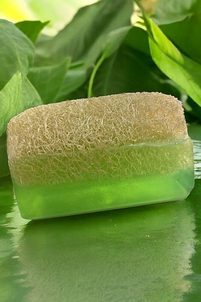 EM AMANOS BEAUTY Natural Pumpkin Fiber Aloe Vera Extract Soap Anti-Aging Effect Strengthens Skin Barrier Moisturizes
