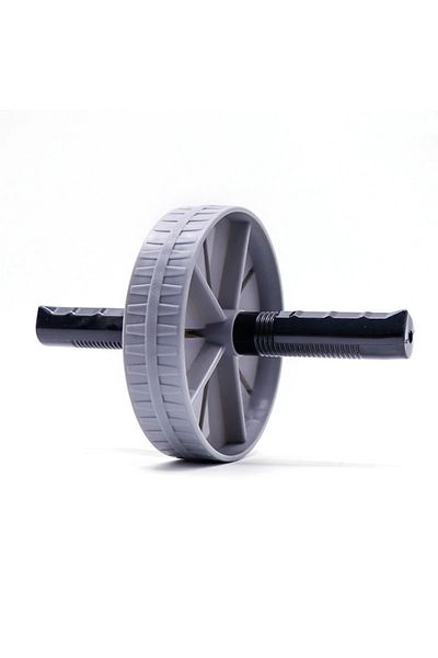 Choice Grey 1pc Household Silent Abdominal Workout Roller, Abdominal Exercise Wheel For Workout Body Buildi