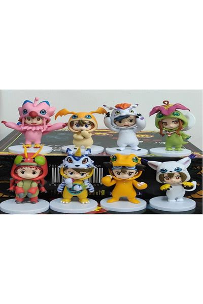 Choice Pack By Bag 02 High Quality 8pcs/set Anime Digital Monster Digimon Cosplay Cute Action Figure Model