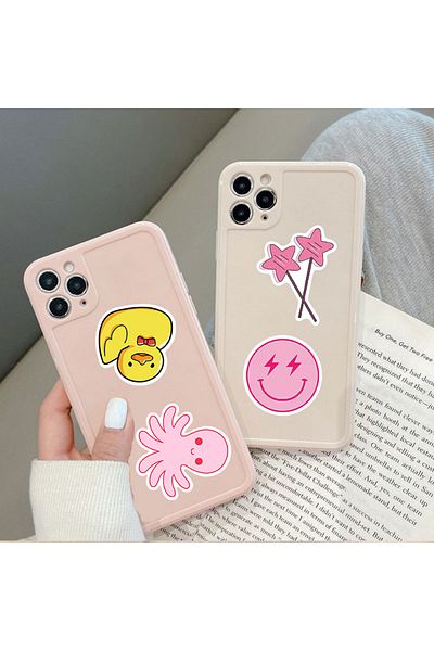 Choice 100pcs 50/100pcs Ins Style Pink Preppy Style Stickers For Party Gift Skateboard Motorcycle Scrapbook
