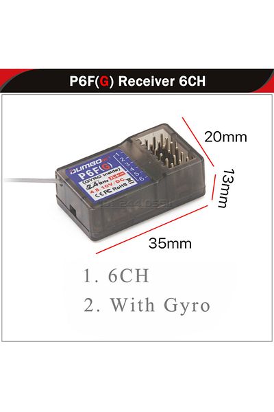 Choice P6fg Dumborc X6 X4 2.4g 4ch 6ch Transmitter P6f P6fg P6dcg Gyro Receiver Led Light For 1/10 1/8 Rc C