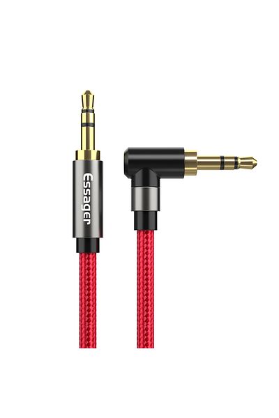 Choice 1.5m Red Essager Aux Cable 3.5mm Jack Audio Cable For Speaker Wire Headphone Car 3.5mm Jack Hifi Aux