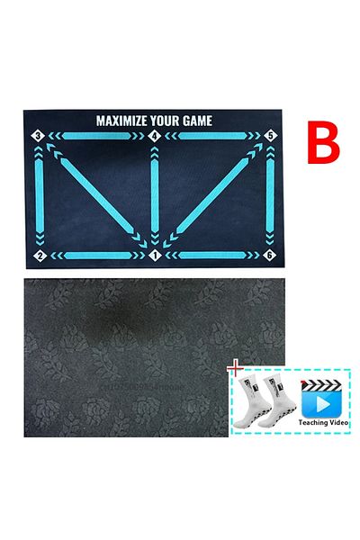 Choice Mat With Socks 90cm Football Training Mat Durable Non Slip Foldable Kids Adults Dribble Training Mat