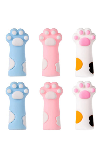 Choice مجموعة من 6 قطع من سدادات إبرة الحياكة على شكل مخلب قطة لطيفة، واقي سي...