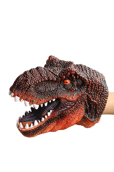 Choice Tyrannosaurus Hand Puppets Dinosaur Head Model Toy T-rex Dino Jurass Shark Tiger Park Dolls Dinosaur