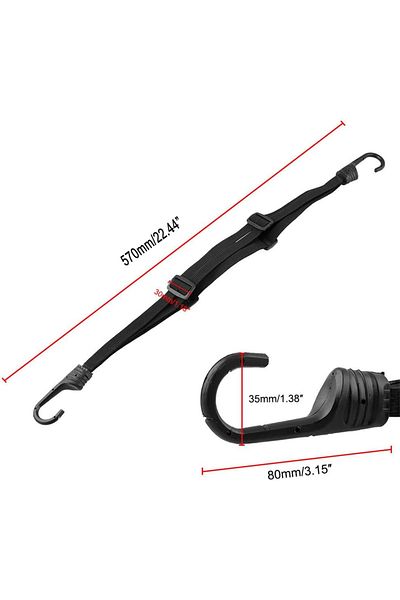 Choice 57cm Seametal 60/90cm Motorcycle Helmet Straps Hook Luggage Retractable Elastic Rope Fixed Strap Mot