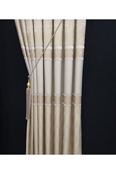 Art Perde Κουρτίνα φόντου πάνελ Mink (Δώρο στολίδια) Κουρτίνα φόντου μονόφυλλου πάνελ