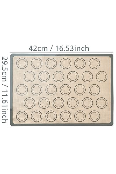 Choice Grey 42x29.5cm 1pc Silicone Baking Mat For Oven, Reusable Non Stick Heat Resistant Bakeware Sheets L