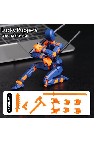 Choice One Size Multi 1pc Multi-joint Articulated Doll,statue Doll Model Toys With Different Weapons,full-b
