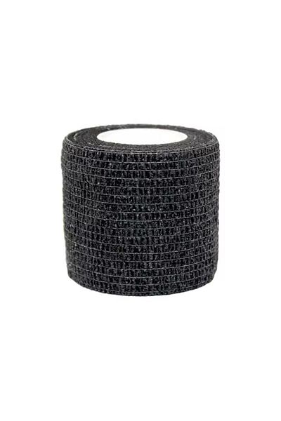 Choice Black 6pcs Self-adhering Bandage Fixing Bandage Animal Bandage Hand Tearing Waterproof Elastic Banda