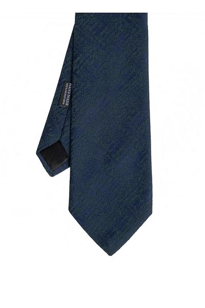 CROATE Dark Green Soft Cotton Fabric Tie