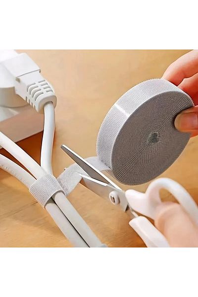 Choice 1PC 10mm 5m Data Cable Management Cable Tie Reusable Removable Multi-purpose Wire Organizer Data ...