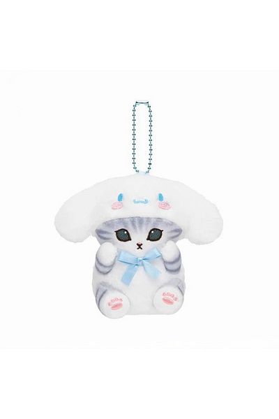 Choice D 12cm Kawaii Mofusand Cross-dressing Sanrio Hello Kitty Kuromi Hanyodon Plush Keychain Pendant Ani.