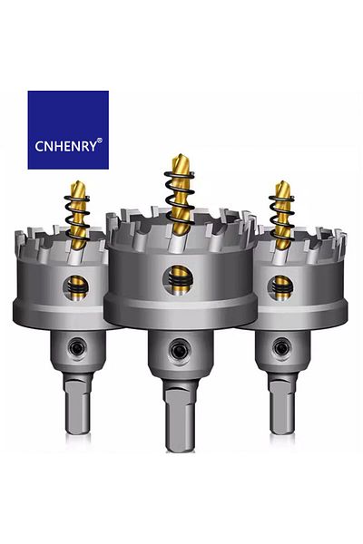 Choice TCT Hole Saw Carbide Tipped Hole Cutter With Titanium-Plated Pilot Drill Bit For Metal Stainless ...