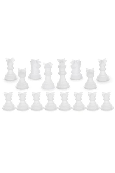 Choice 16 قطعة من قوالب الشطرنج المصنوعة من الراتنج السيليكوني للشطرنج، قوالب...