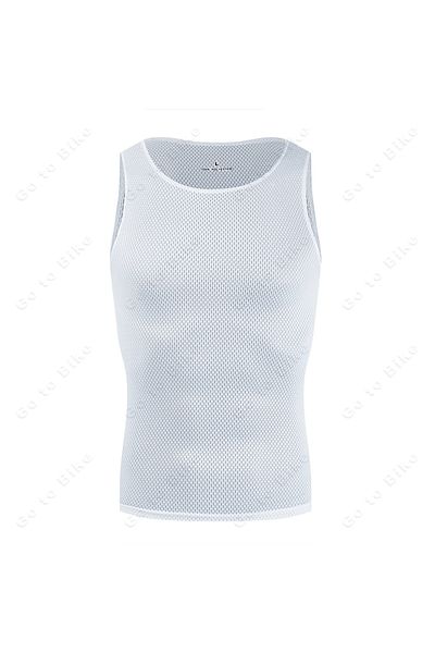 Choice L White Colorful Cycling Base Layer Cycling Undershirt Quick Dry Underwear Cycling Sleeveless Jersey