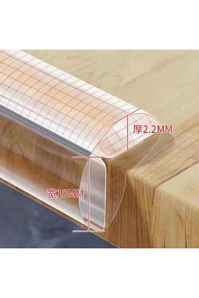 Choice White W Type Children's Anti-bump Strip Coffee Table Anti-bump Protection Strip Transparent Househol
