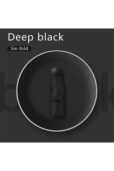 Choice Xingyao Black Ultralight And Compact Portable Capsule Umbrella Uv Protection Umbrella Mini Five-fold