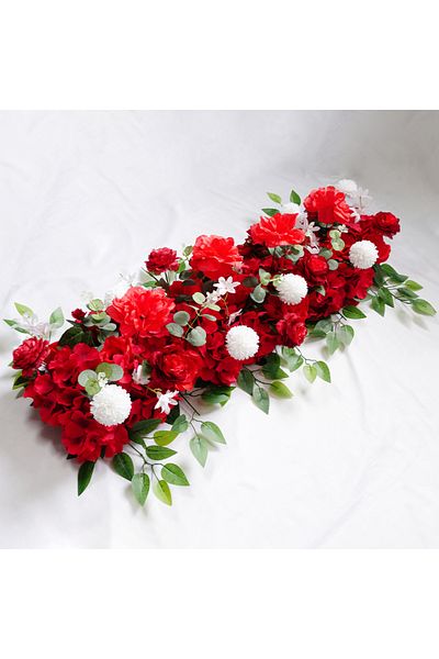 Choice 100cm Red 100cm Diy Wedding Flower Wall Decoration Arrangement Supplies Silk Peonies Rose Artificial