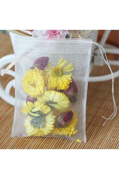 Choice 5x6cm 50pcs/lot Empty Tea Bag Nylon Material Teabags With String Heal Seal Filter Bag for Herb Loose