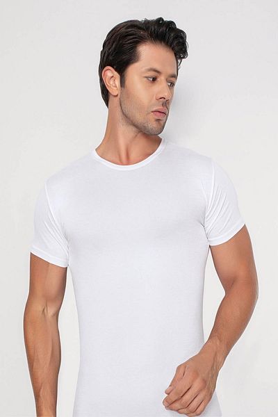 Arma Yıldız Ανδρικό μπλουζάκι White Crew Neck Bamboo
