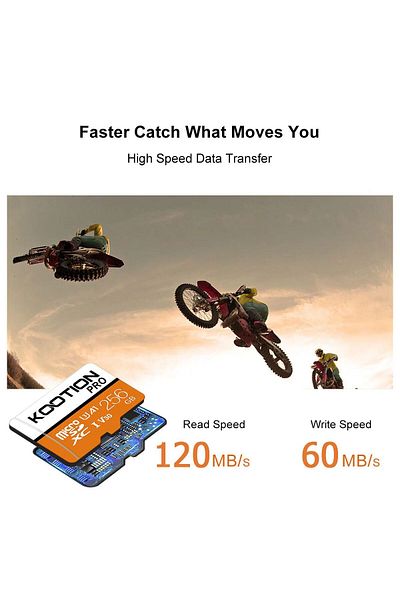 Choice 64gb Kootion Micro Sd Card Memory Card Class 10 256gb 128gb 64gb U3 4k High Speed Cartao De Memoria