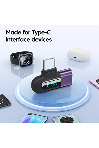 Choice Elough 6A Digital Display Type C to Type C Otg Adapter 120W Fast Charging USB C Cable Usb2.0 ...