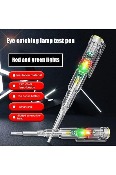 Choice 1 Pcs Test Pen Color Double Light Sensor Beep Alarm Electrician Test Broken Zero Fire Wire Detection
