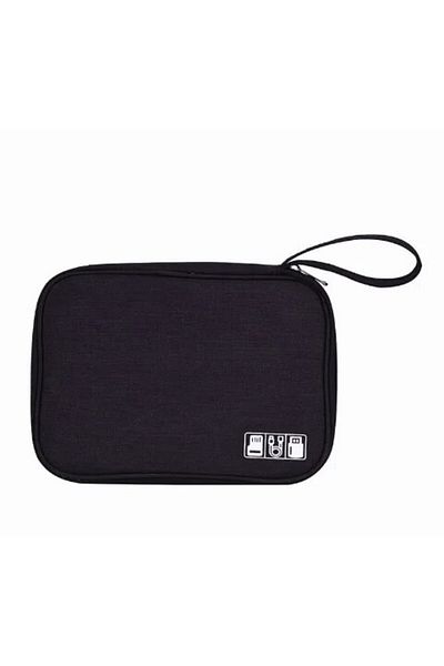 Choice Black Usb Data Cable Organizer Charging Cable Storage Bag Accessory Cable Bag Portable Travel Cellph