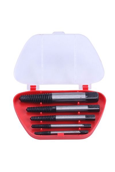 Choice 5pcs Nut Extractor Set 5 Pcs Bearing Steel Broken Screw Drill Bit Guide Bolt Remover Household Water