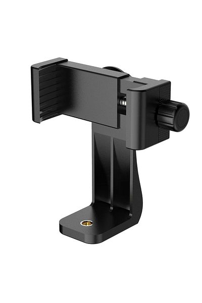 Choice Black 360 Degree Mobile Phone Clip Compatible With All 1/4 Screw Cellphone Holder Tripod Mount Desk