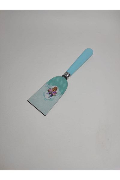 RAMDET Decorative Flower Printed Mini Cake Spatula 21 Cm Mini Cake Pie Spatula Small Spatula