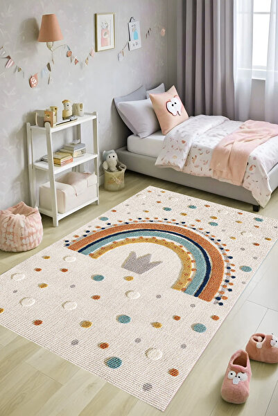 LTS HOME Dijital Kaymaz Yıkanabilir Modern Renkli Mutfak Halısı Salon Halısı Yolluk