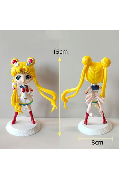Choice Cartoon Anime Sailor Moon Tsukino Action Figure Wings Toy Doll desk Decoration Collection Model G...