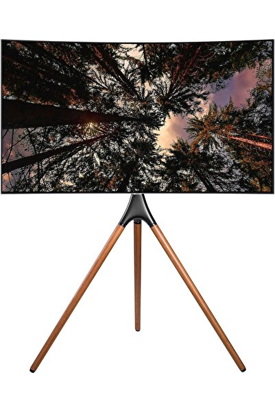 SKY TOUCH 45"-65" TV Sehpası Tripod Tabanlı, Yüksekliği Ayarlanabilir ve Döner, Maksimum VESA 600x400mm