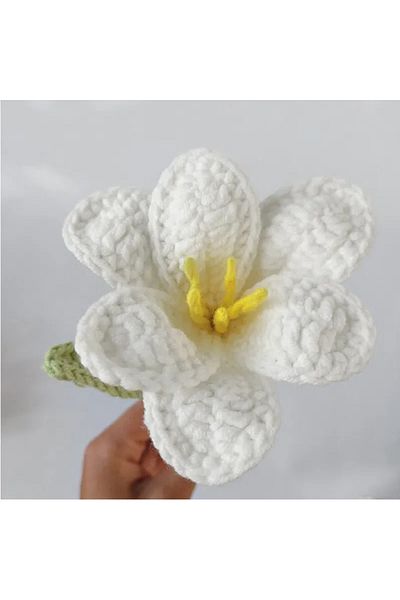 Choice 1 Pc B New Hand-knitted Flowers Artificial Tulips Bouquet Cotton Yarn Crochet Fake Flowers For Weddi
