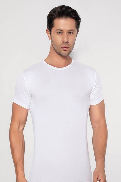 Arma Yıldız Ανδρικό μπλουζάκι White Crew Neck Bamboo
