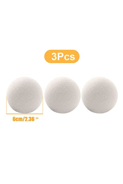 Choice 6cmx3pcs Wool Dryer Balls Reusable Natural Fabric Softener Laundry Washing Machine Accessories Home