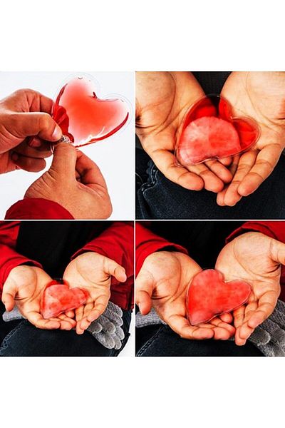 RAMDET L Body Warmer - Magic Gel Pocket Stove, Camping Gel, Gift Heart Shaped Heating Hand Heat