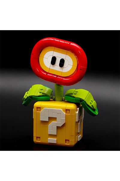 GSF Moc Piranha Plant Potted Flame Flower Assembled Model 71426 Building Blocks Bricks Kids P...