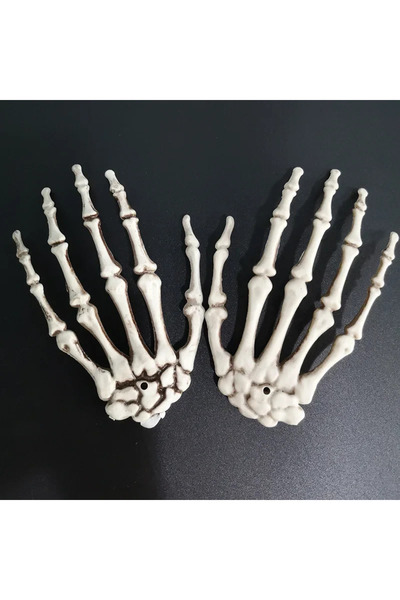 Choice 15.5 × 10 سم زوج واحد من دعامات زينة الهالوين، هيكل عظمي واقعي بالحجم ...