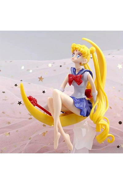 Choice No Box 15cm Anime Sailor Moon Pvc Doll Girl Toy Cake Decoration Action Figures Model Car Ornament Ch